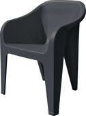 Пластиковый стул с высокой спинкой ALMERIA